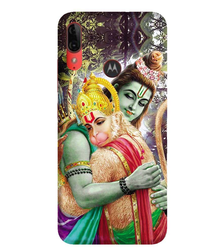 BG0075-Ram And Hanuman Ji Back Cover for Motorola Moto E6s