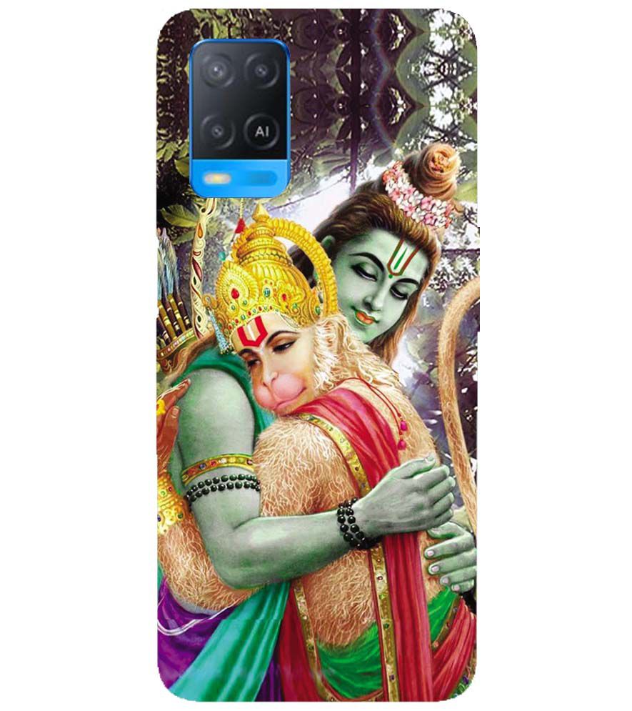 BG0075-Ram And Hanuman Ji Back Cover for Oppo A54