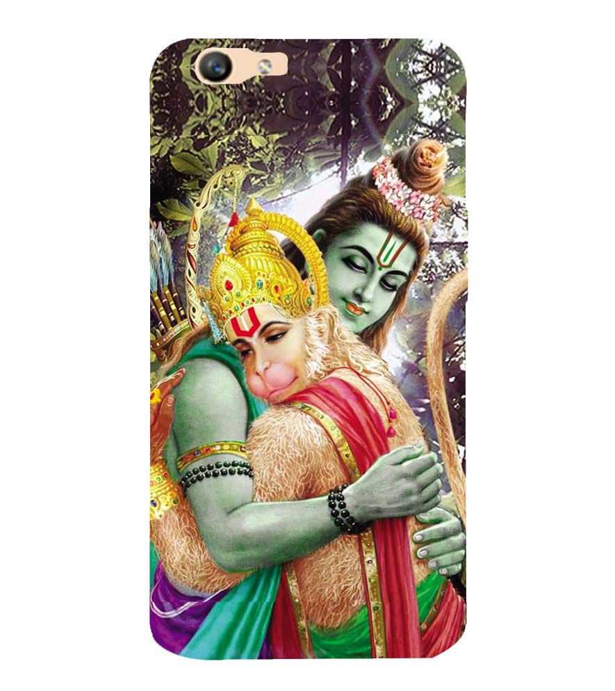 BG0075-Ram And Hanuman Ji Back Cover for Oppo F1s : A59