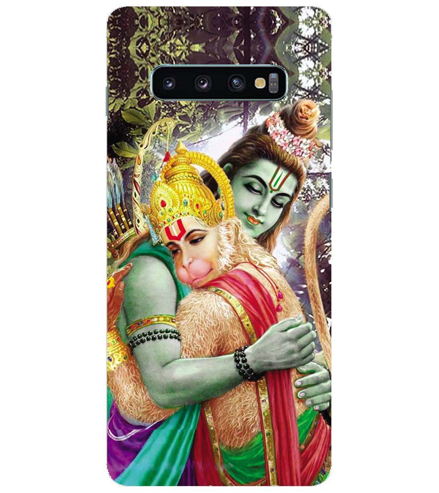 BG0075-Ram And Hanuman Ji Back Cover for Samsung Galaxy S10+ (Plus with 6.4 Inch Screen)