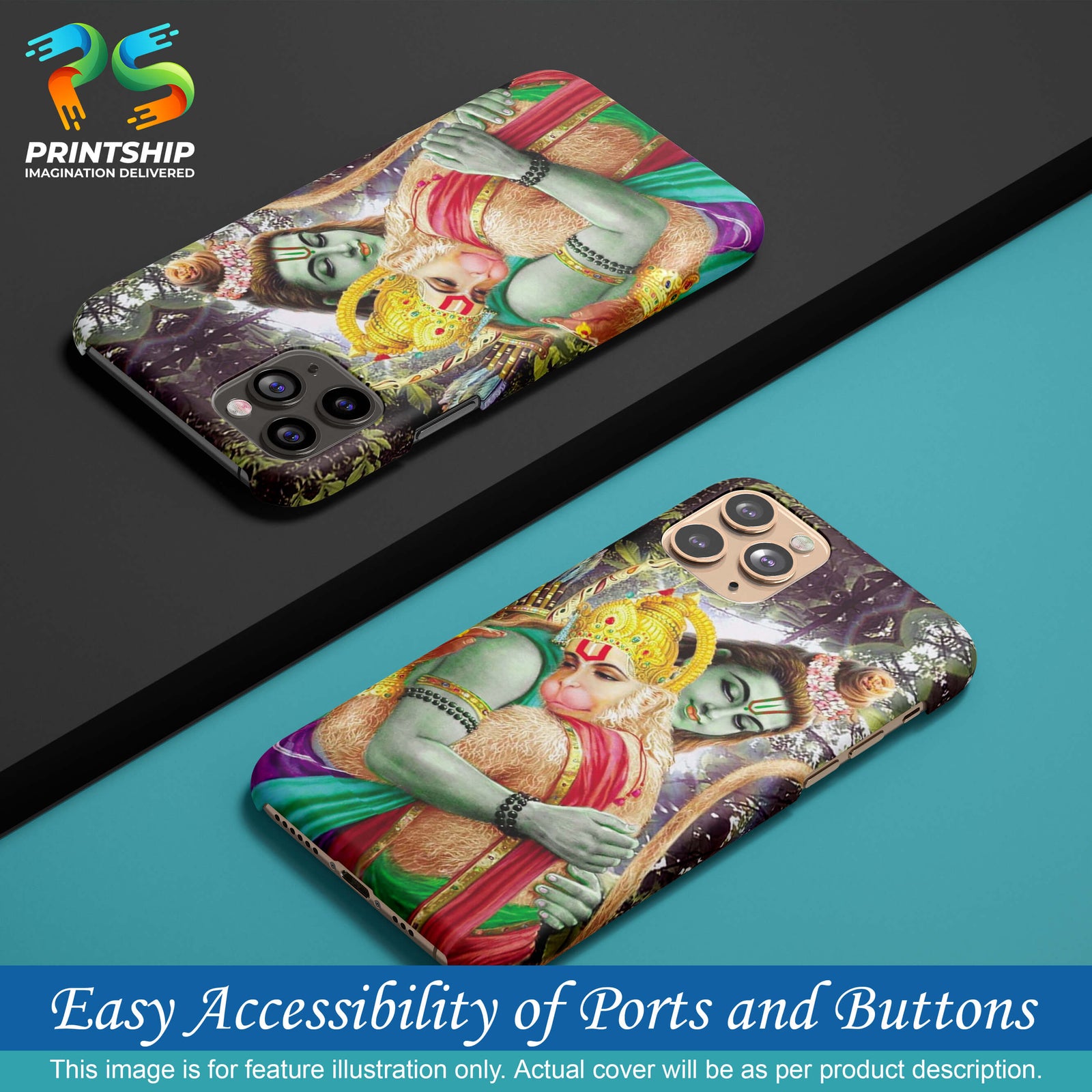 BG0075-Ram And Hanuman Ji Back Cover for Samsung Galaxy M32 Prime-Image5