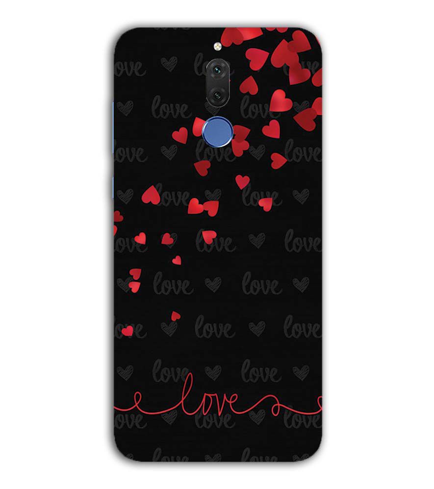 BT0003-Love Quote In A Black Back Ground Back Cover for Huawei Nova 2i