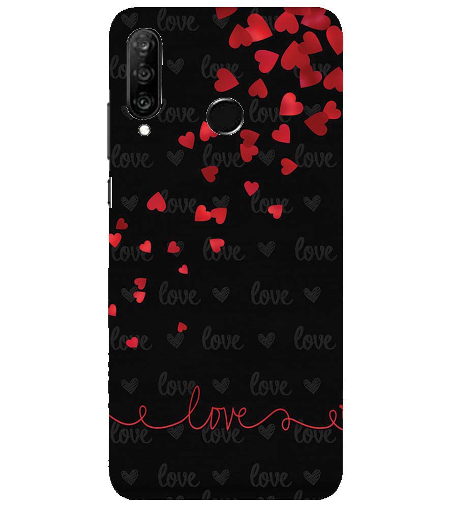 BT0003-Love Quote In A Black Back Ground Back Cover for Huawei nova 4e