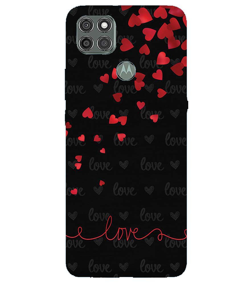 BT0003-Love Quote In A Black Back Ground Back Cover for Motorola Moto G9 Power