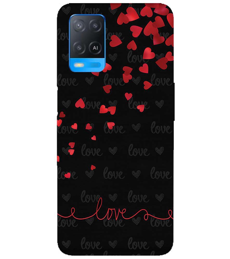 BT0003-Love Quote In A Black Back Ground Back Cover for Oppo A54