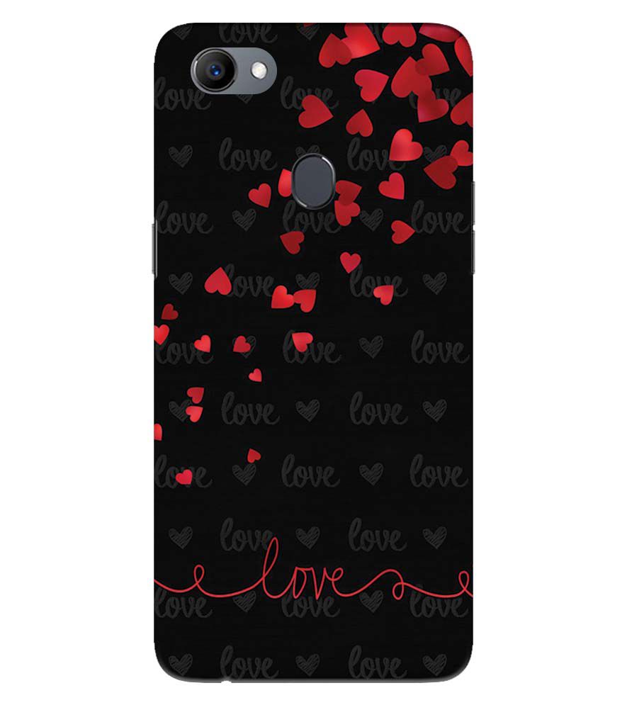 BT0003-Love Quote In A Black Back Ground Back Cover for Oppo F5 Plus