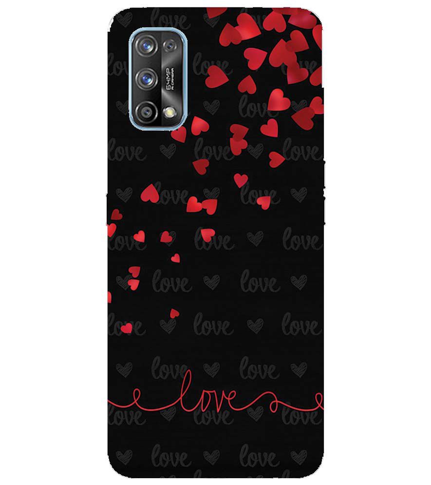 BT0003-Love Quote In A Black Back Ground Back Cover for Realme 7 Pro
