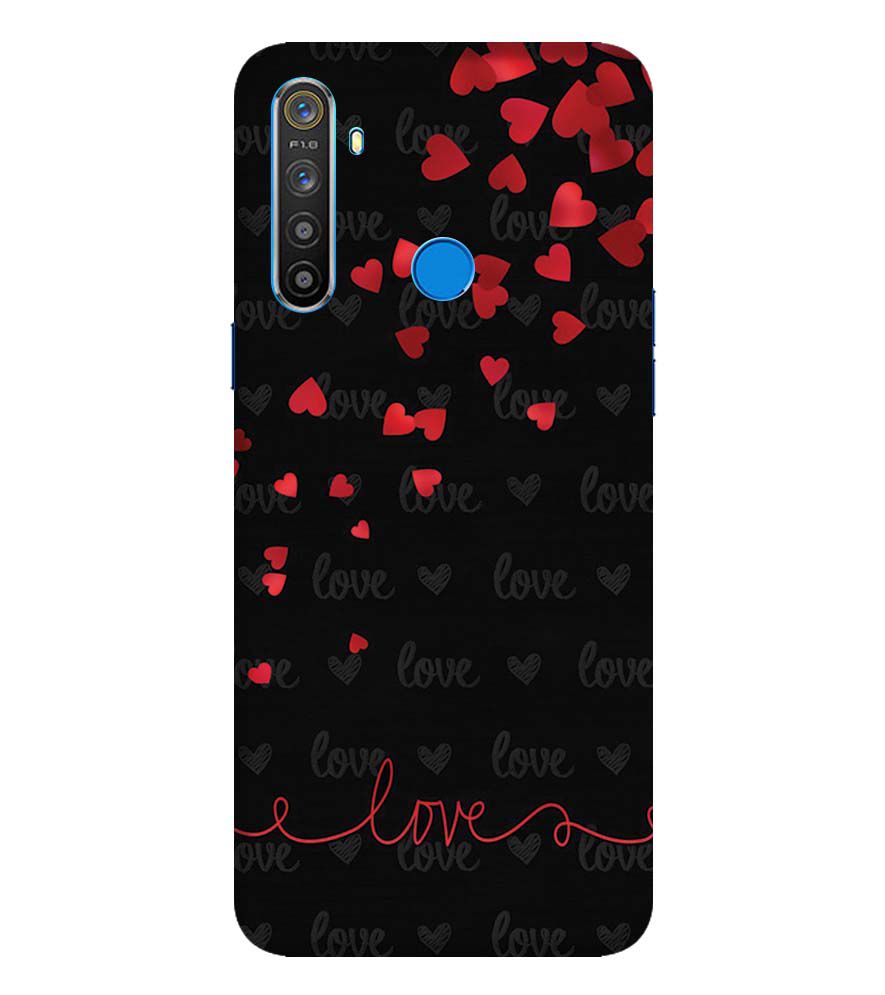 BT0003-Love Quote In A Black Back Ground Back Cover for Realme Narzo 10