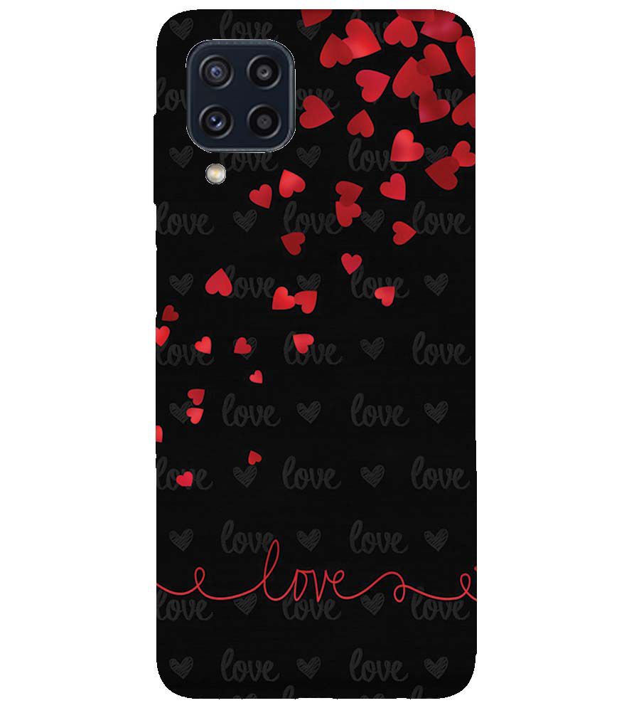 BT0003-Love Quote In A Black Back Ground Back Cover for Samsung Galaxy M32 Prime