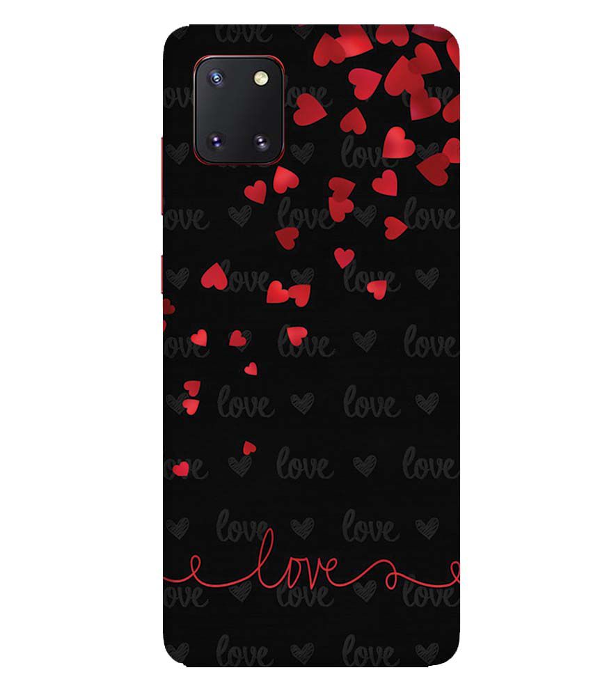 BT0003-Love Quote In A Black Back Ground Back Cover for Samsung Galaxy Note10 Lite
