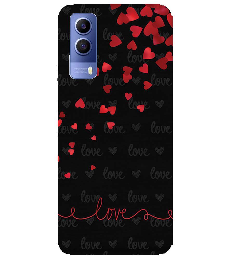 BT0003-Love Quote In A Black Back Ground Back Cover for vivo Y53s