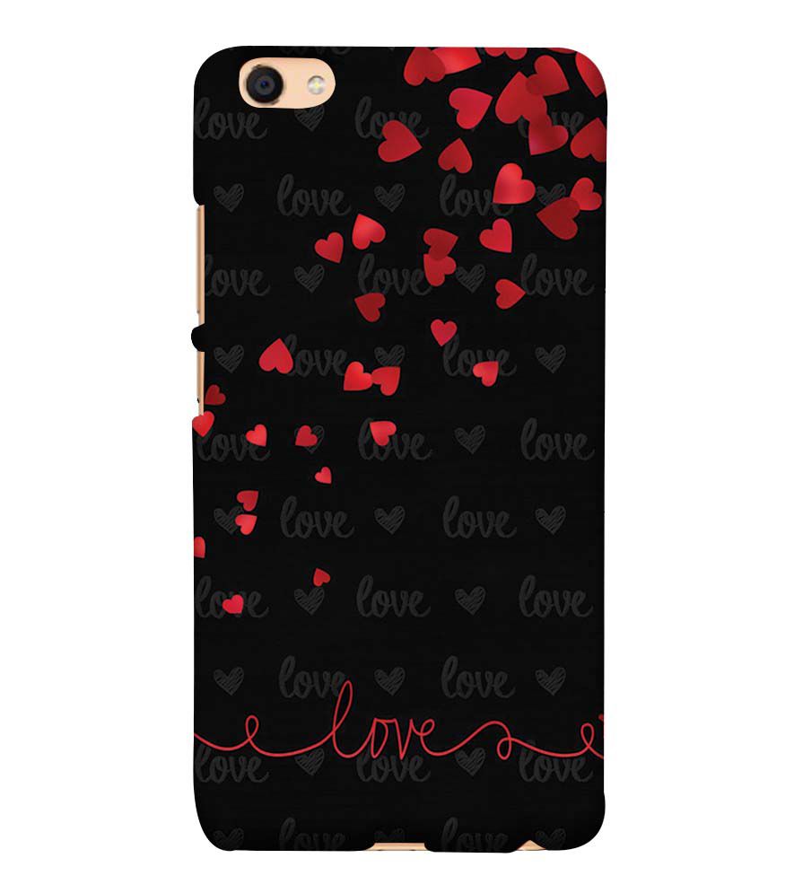 BT0003-Love Quote In A Black Back Ground Back Cover for vivo Y55s