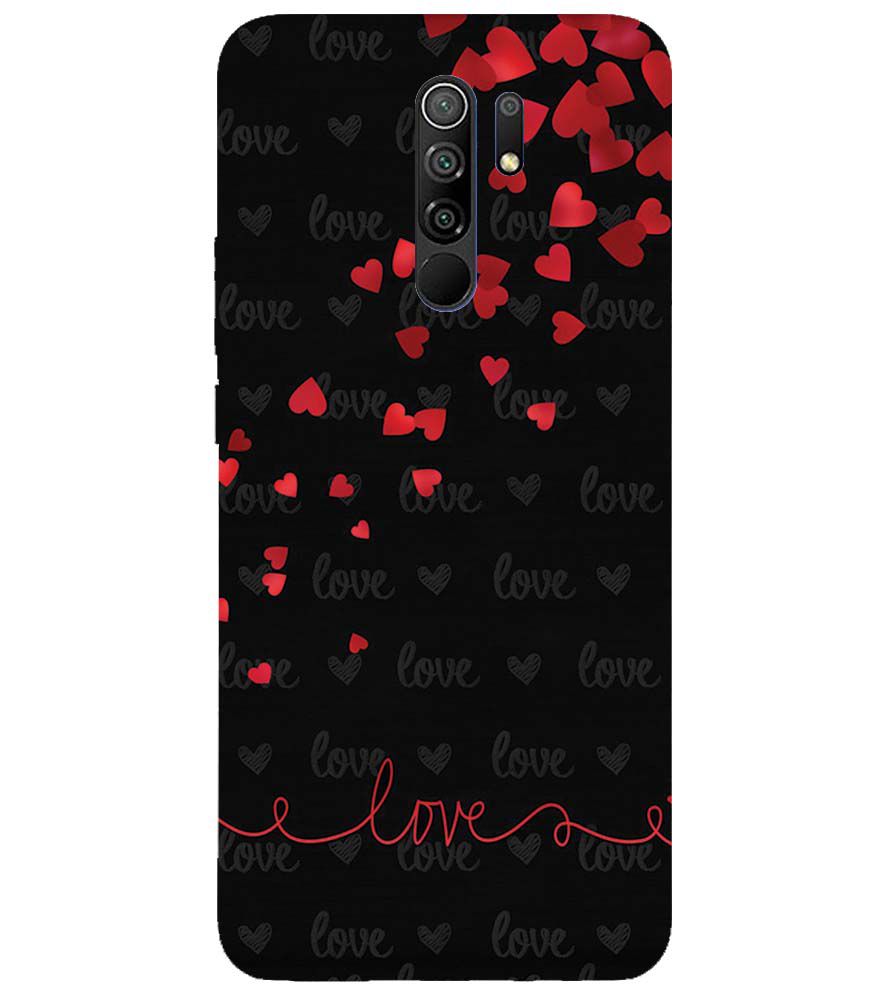 BT0003-Love Quote In A Black Back Ground Back Cover for Xiaomi Poco M2