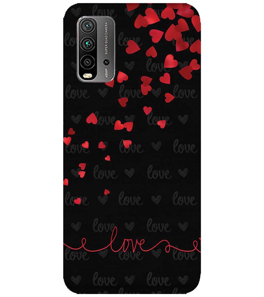 BT0003-Love Quote In A Black Back Ground Back Cover for Xiaomi Redmi 9 Power