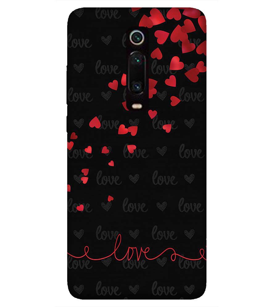 BT0003-Love Quote In A Black Back Ground Back Cover for Xiaomi Redmi K20 Pro
