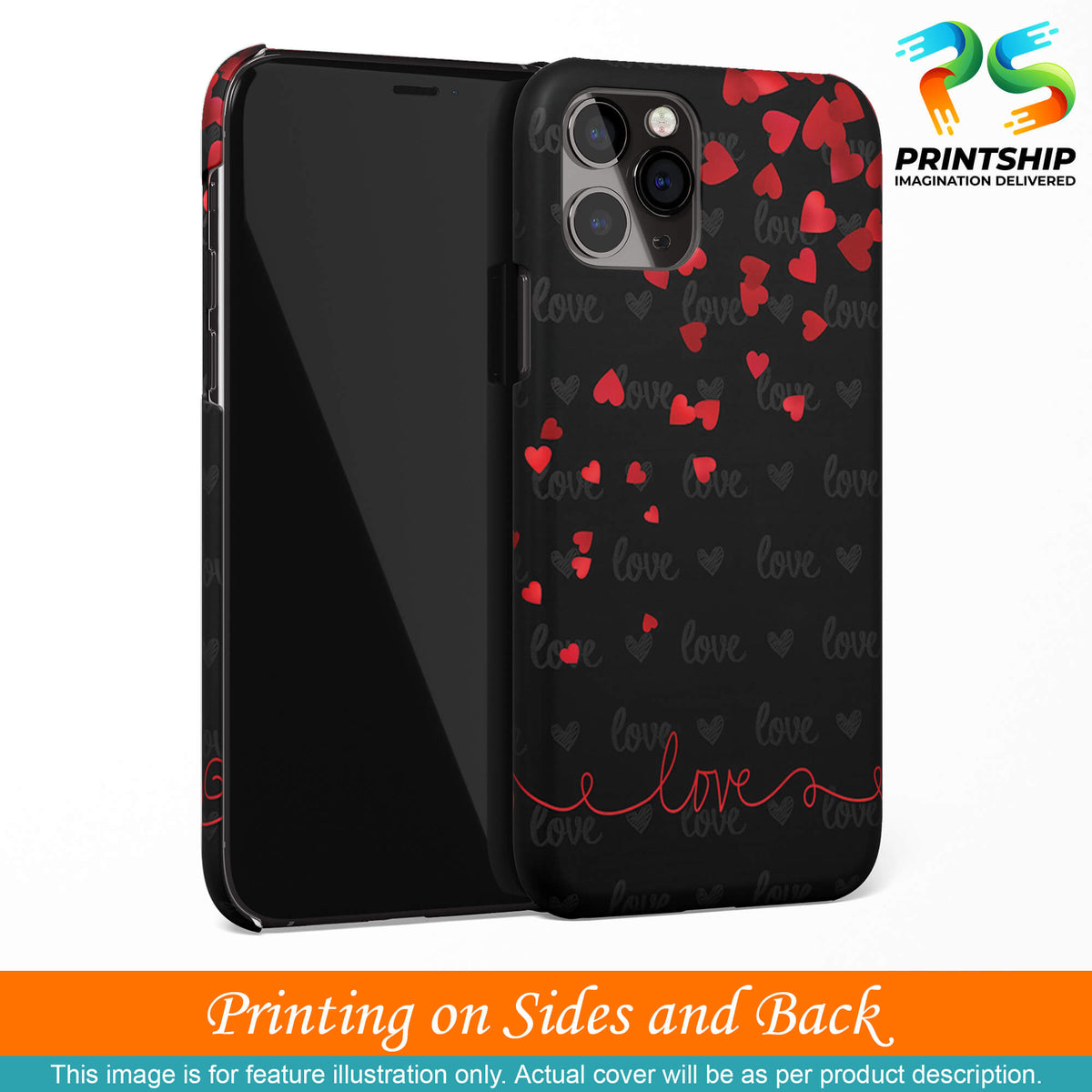 BT0003-Love Quote In A Black Back Ground Back Cover for Samsung Galaxy S10+ (Plus with 6.4 Inch Screen)-Image3