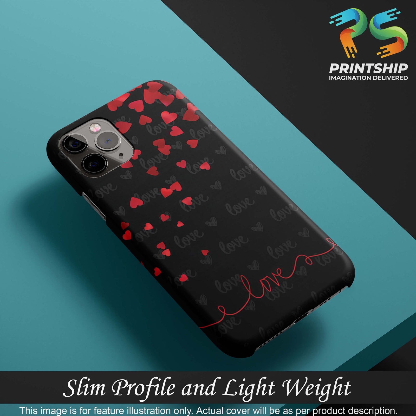 BT0003-Love Quote In A Black Back Ground Back Cover for Vivo Z1 Pro-Image4