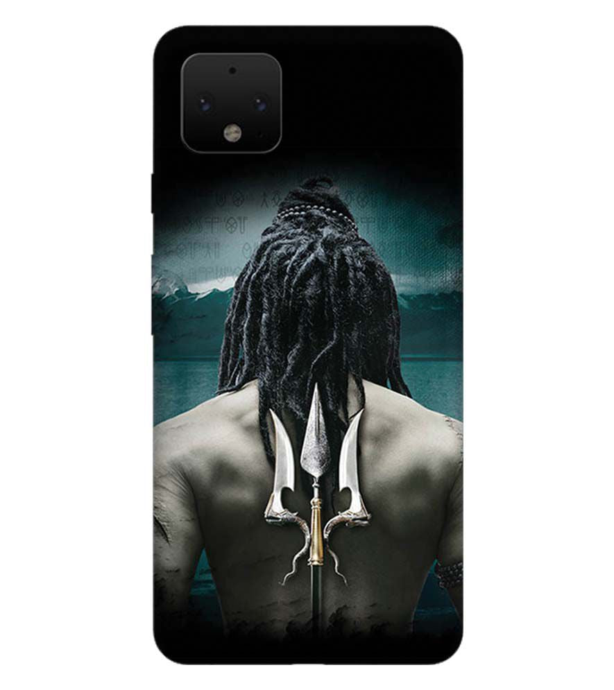 BT0233-Lord Shiva Rear Pic Back Cover for Google Pixel 4