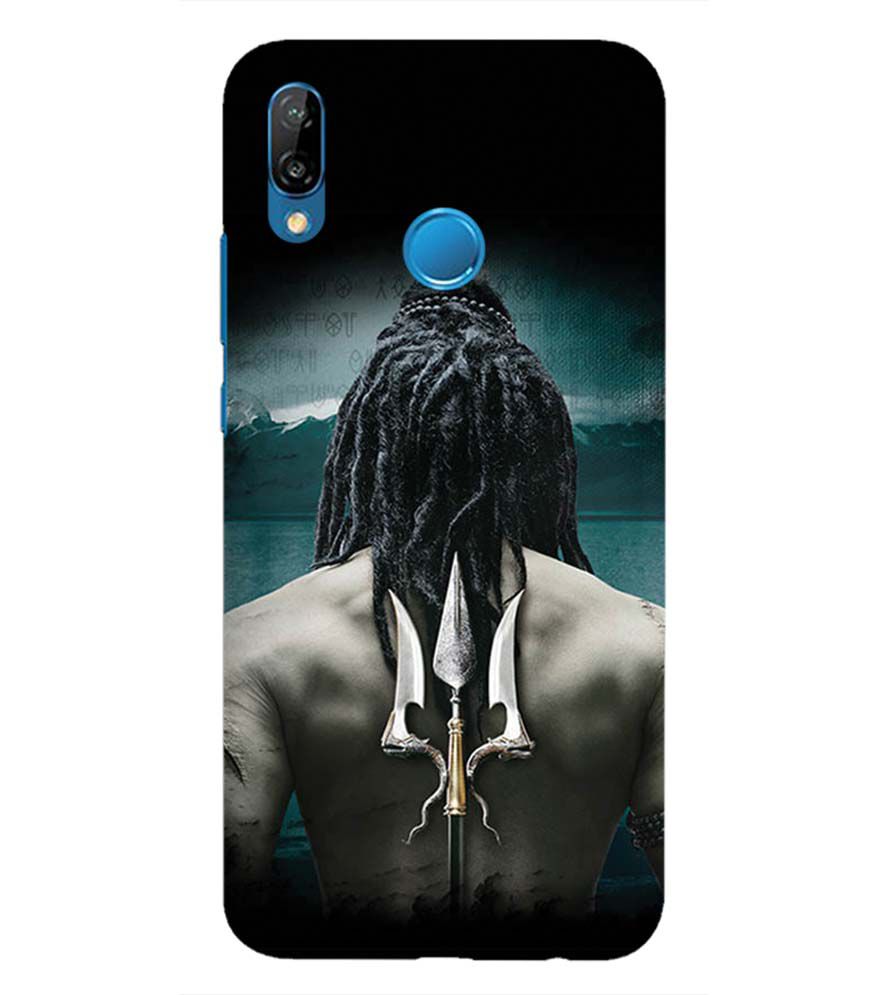 BT0233-Lord Shiva Rear Pic Back Cover for Huawei P20 Lite