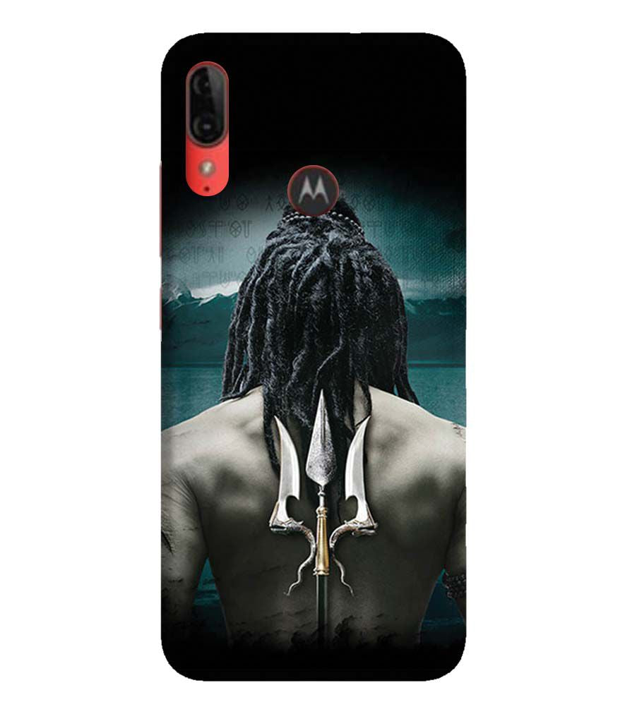 BT0233-Lord Shiva Rear Pic Back Cover for Motorola Moto E6s