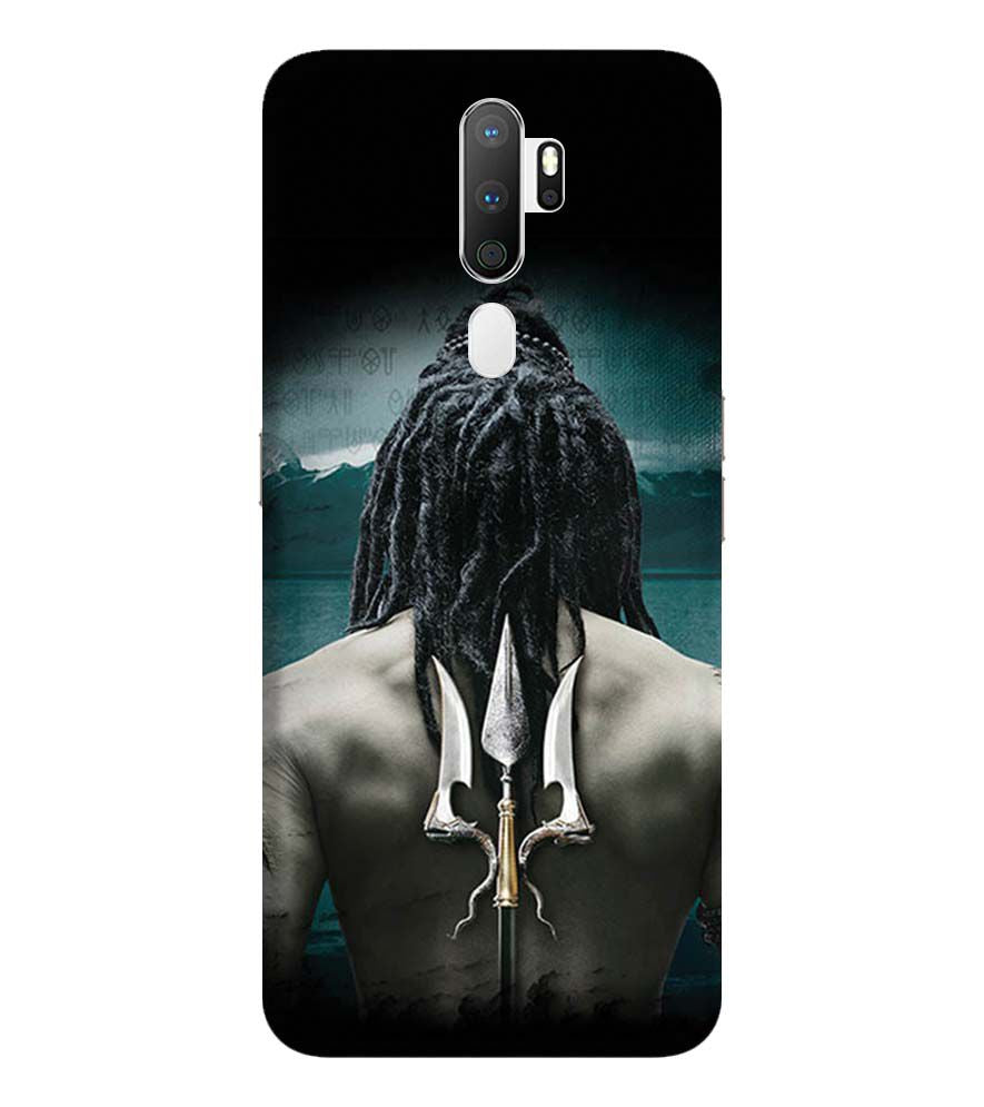 BT0233-Lord Shiva Rear Pic Back Cover for Oppo A9 (2020)