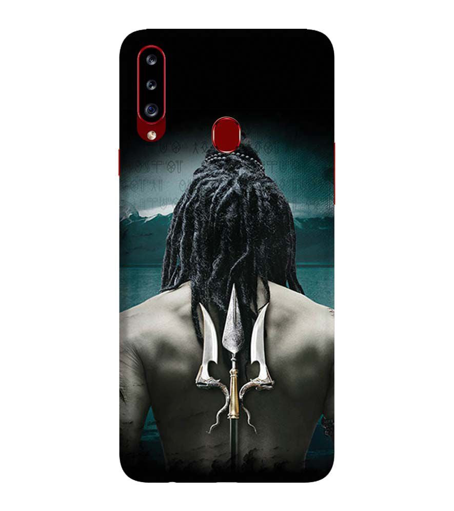 BT0233-Lord Shiva Rear Pic Back Cover for Samsung Galaxy A20s