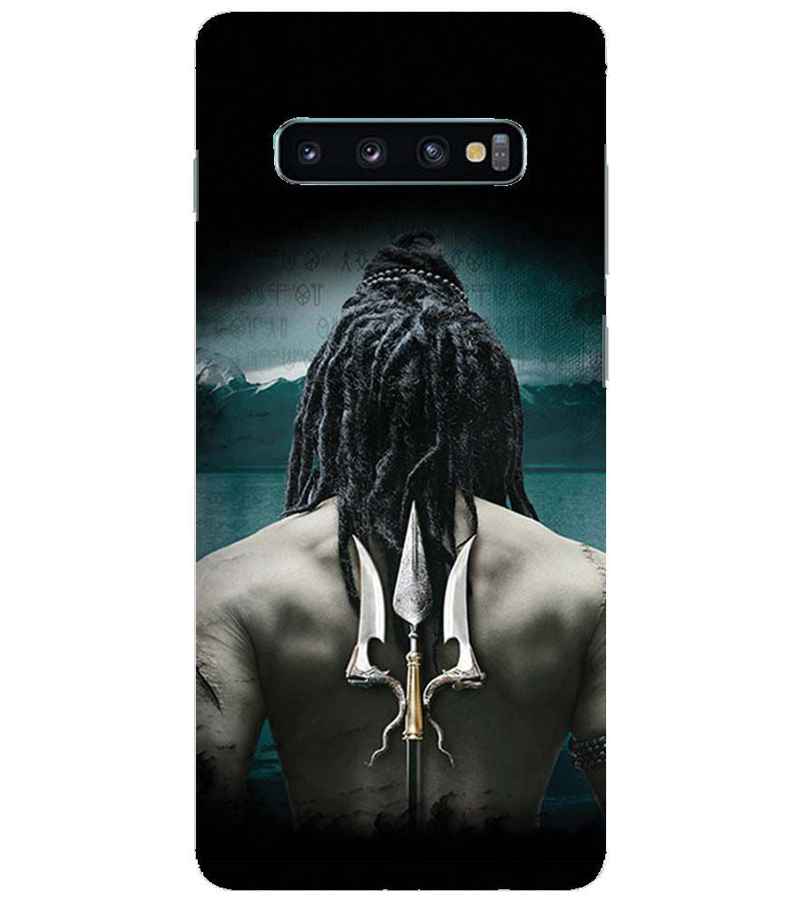 BT0233-Lord Shiva Rear Pic Back Cover for Samsung Galaxy S10+ (Plus with 6.4 Inch Screen)