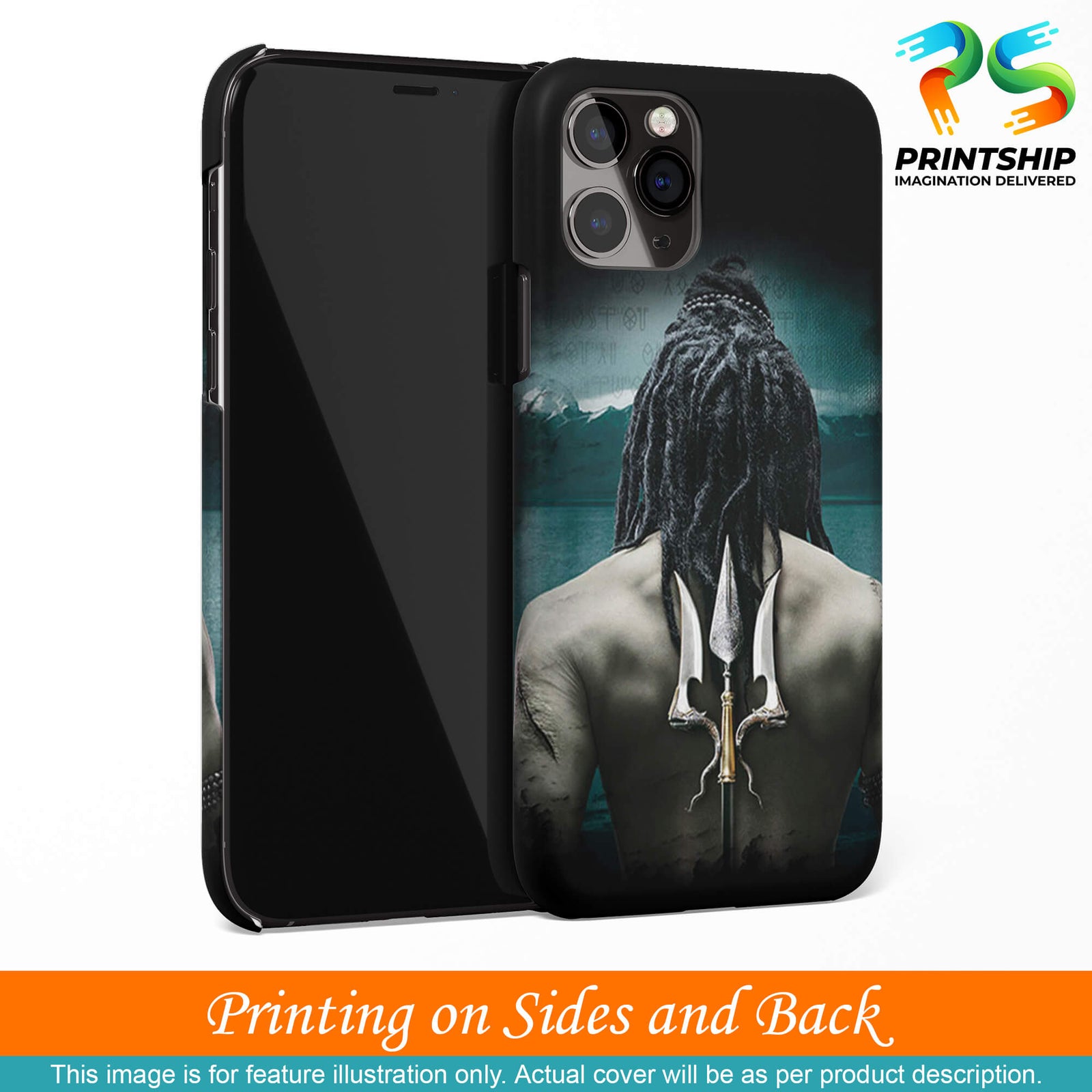 BT0233-Lord Shiva Rear Pic Back Cover for Samsung Galaxy A71-Image3