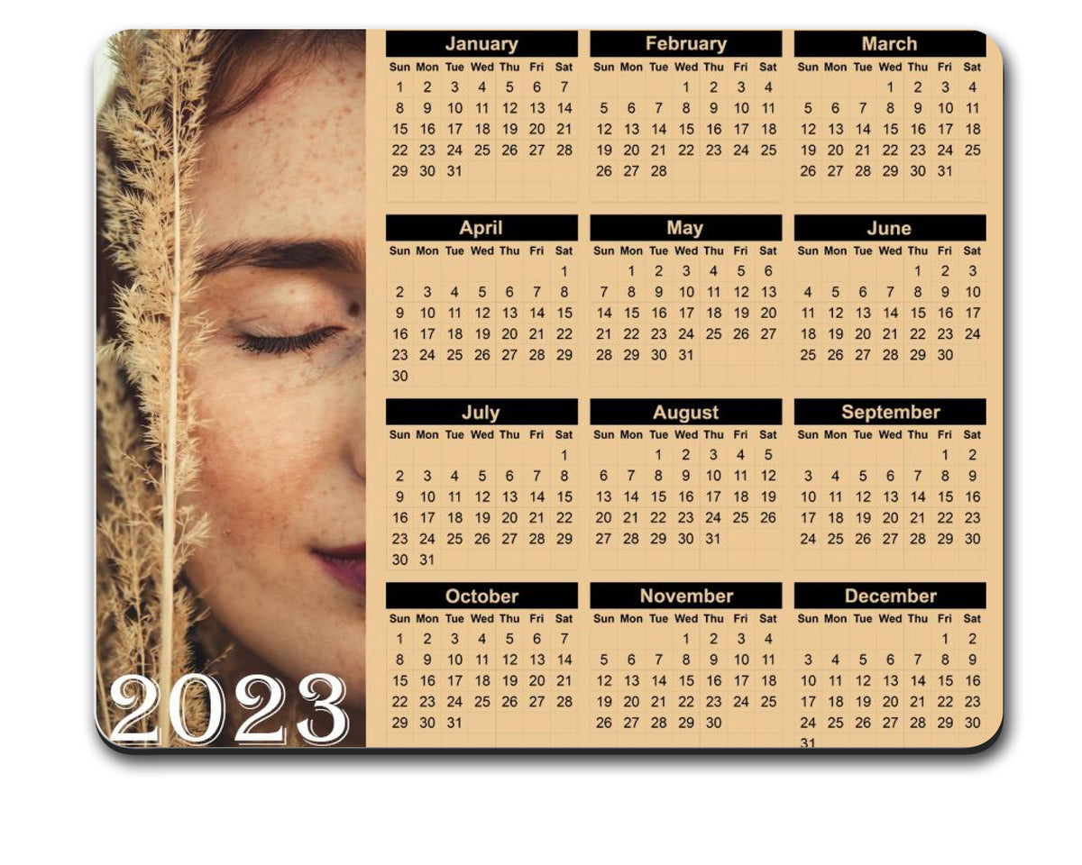 Calendar Mousepad with Photo 2023