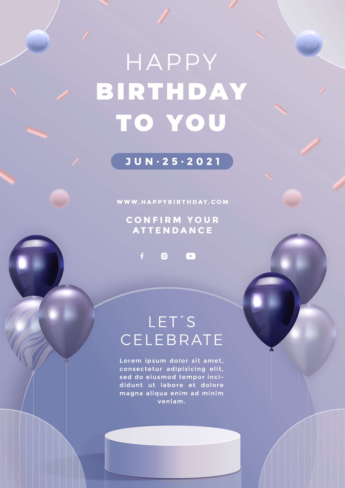 Customised Birthday Invitation Card