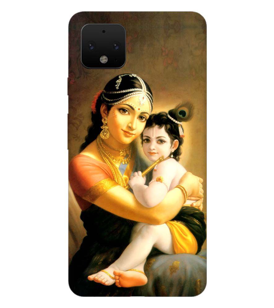 D1478-Krishna With Yashoda Back Cover for Google Pixel 4