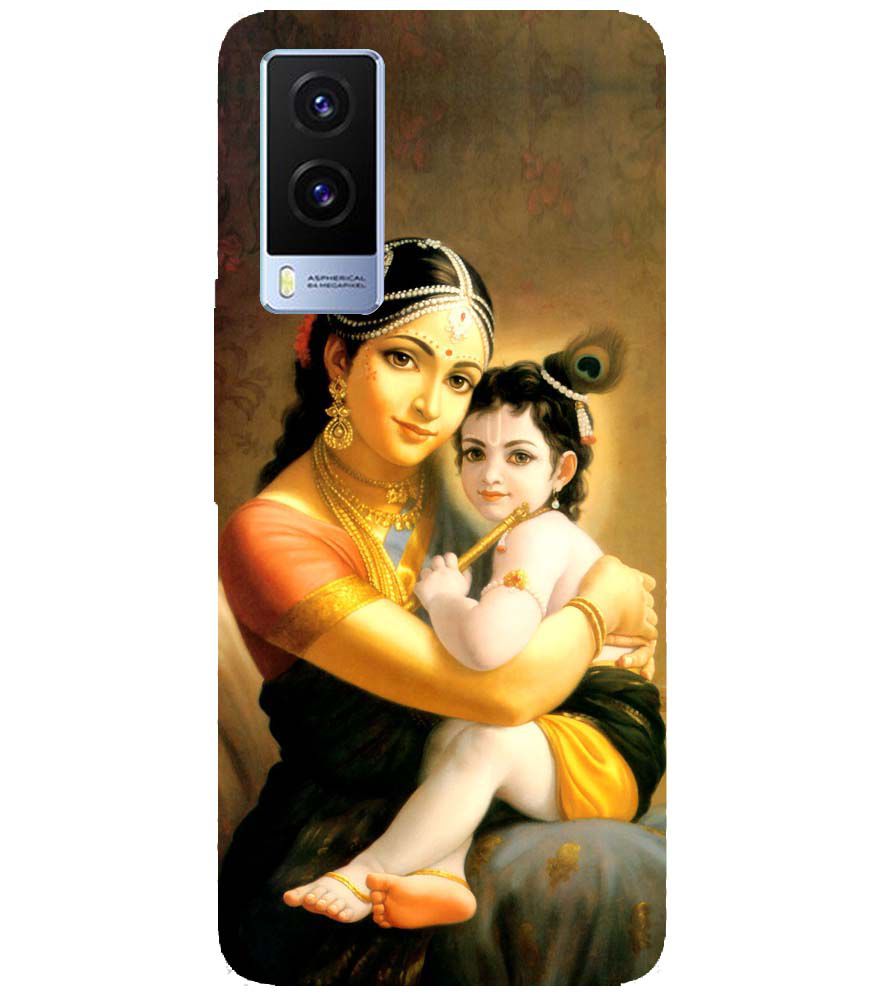 D1478-Krishna With Yashoda Back Cover for Vivo V21e 5G