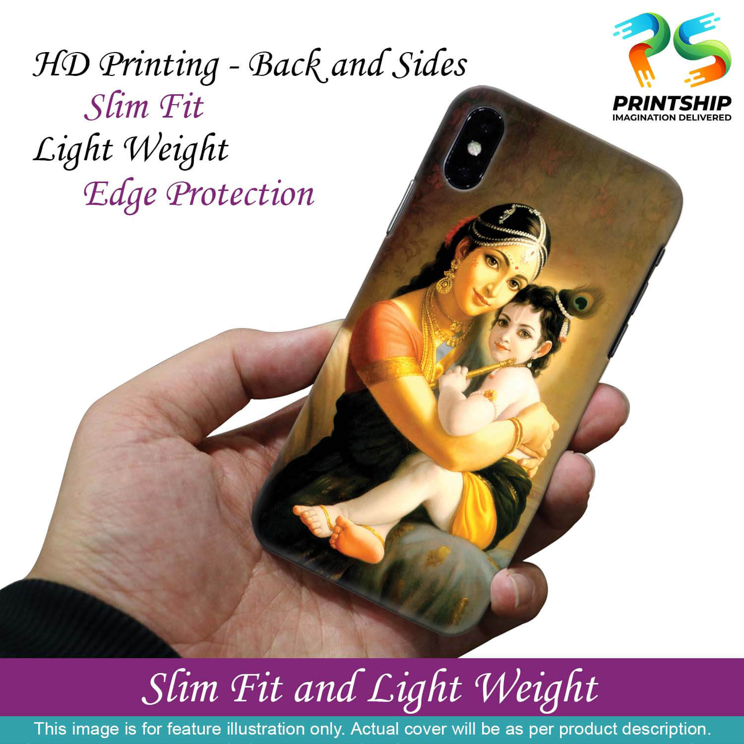 D1478-Krishna With Yashoda Back Cover for Samsung Galaxy S10+ (Plus with 6.4 Inch Screen)