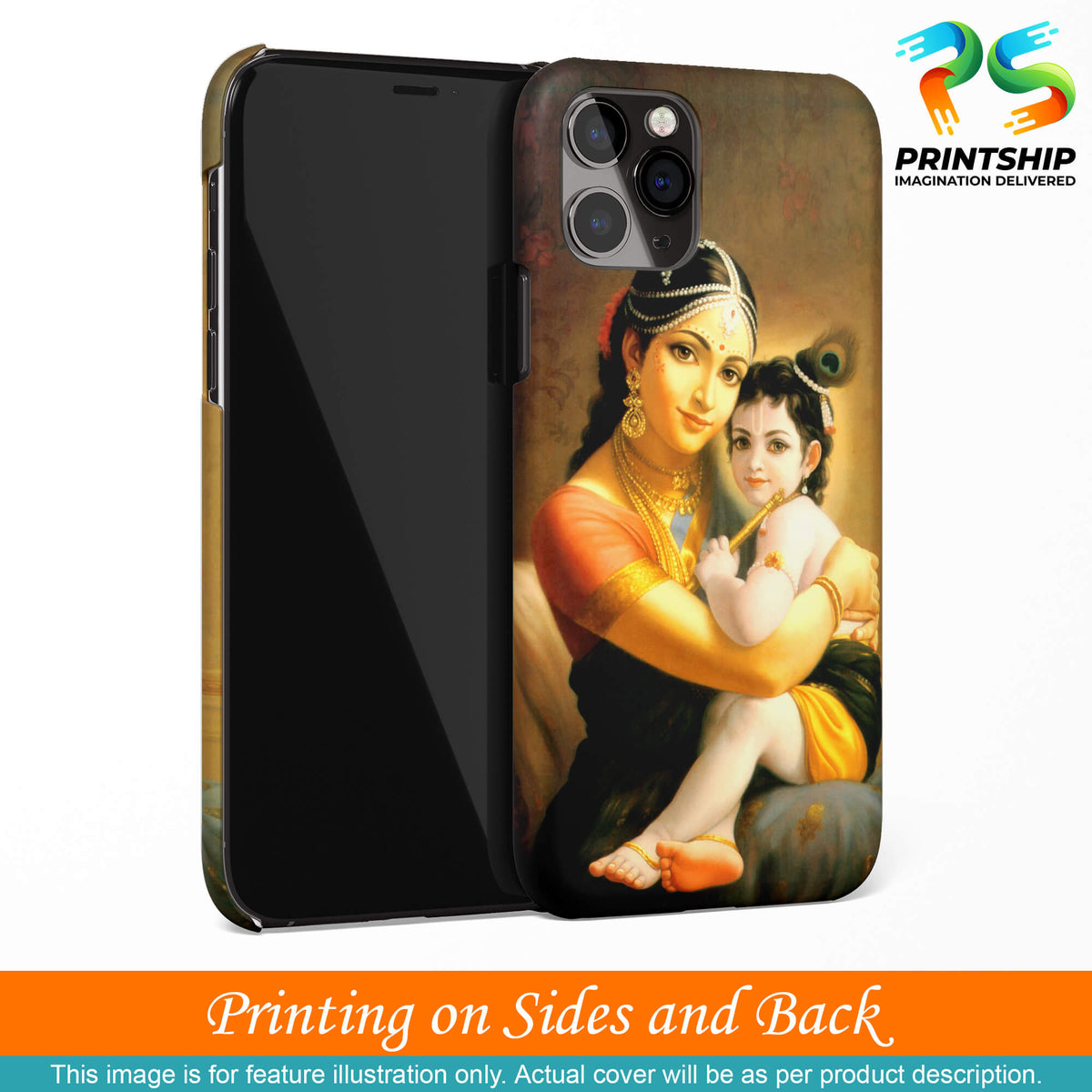 D1478-Krishna With Yashoda Back Cover for Huawei P20 Lite-Image3