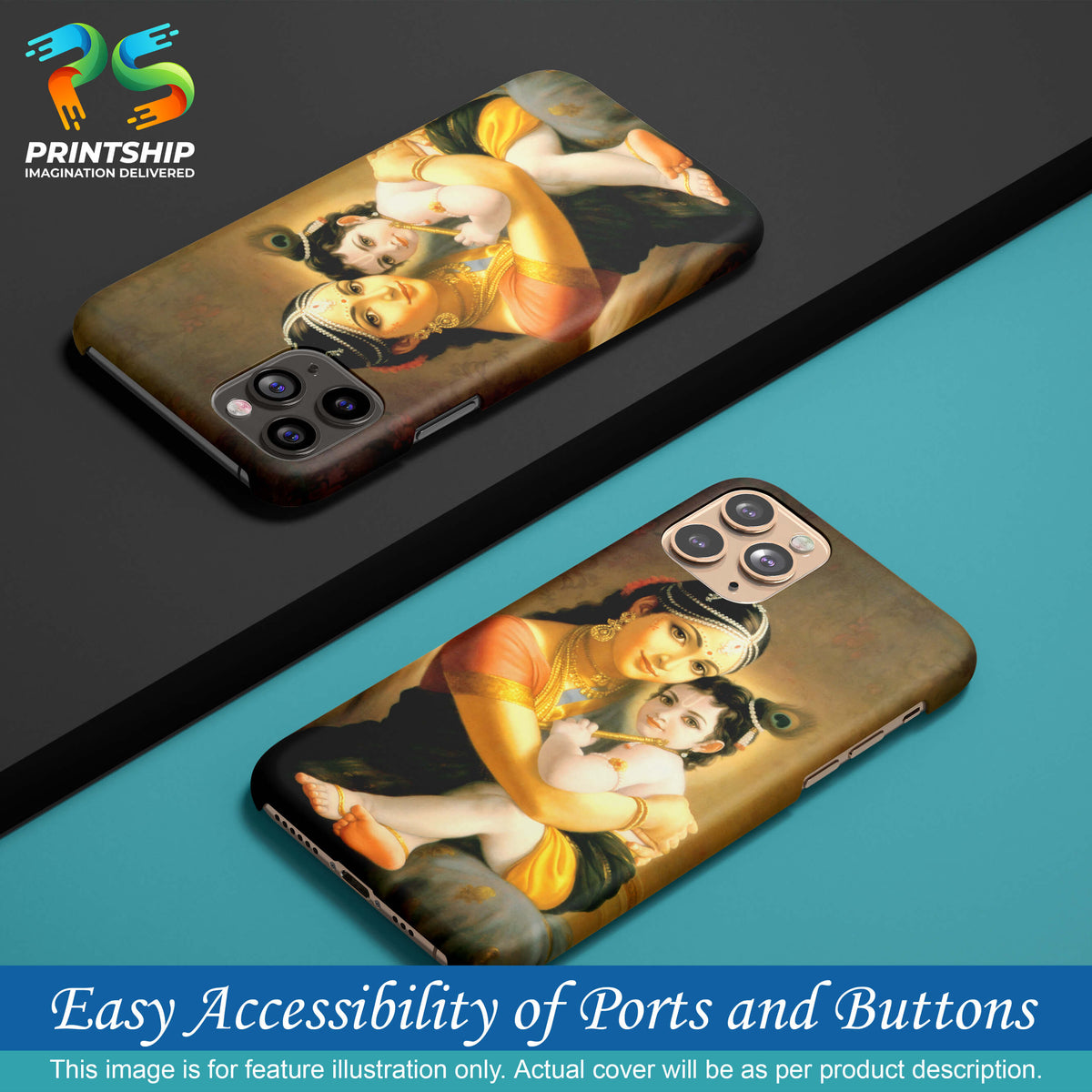D1478-Krishna With Yashoda Back Cover for Samsung Galaxy A71-Image5