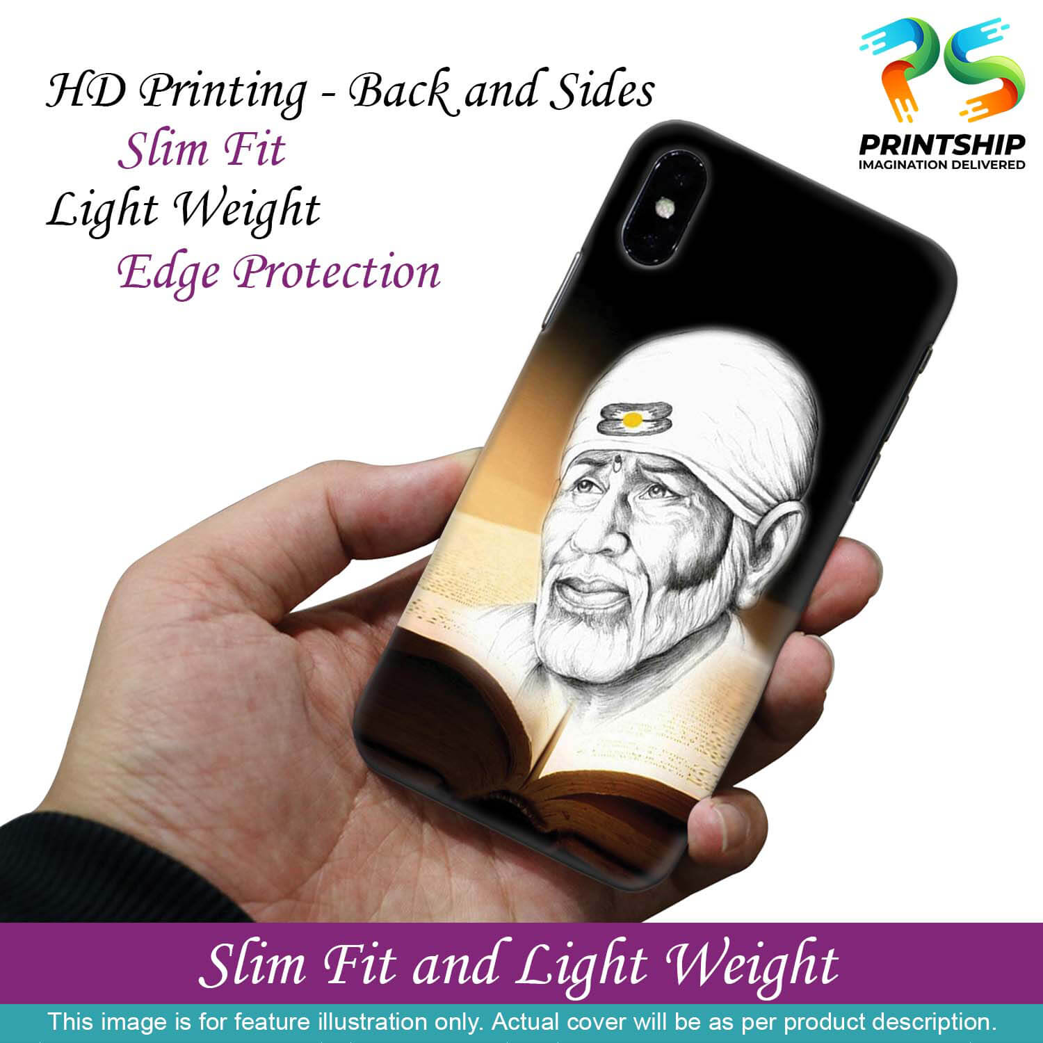 D1516-Sai Baba Back Cover for Honor 9 Lite-Image2