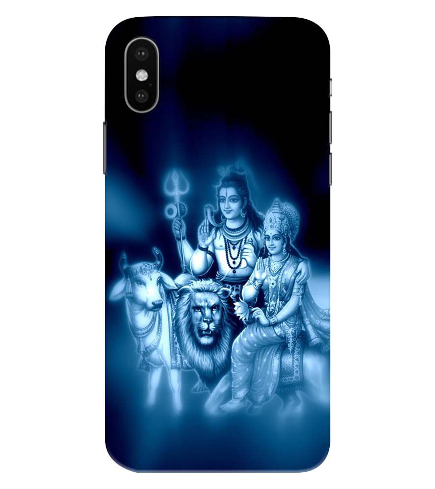 D1535-Shiv Parvati Back Cover for Apple iPhone XS Max