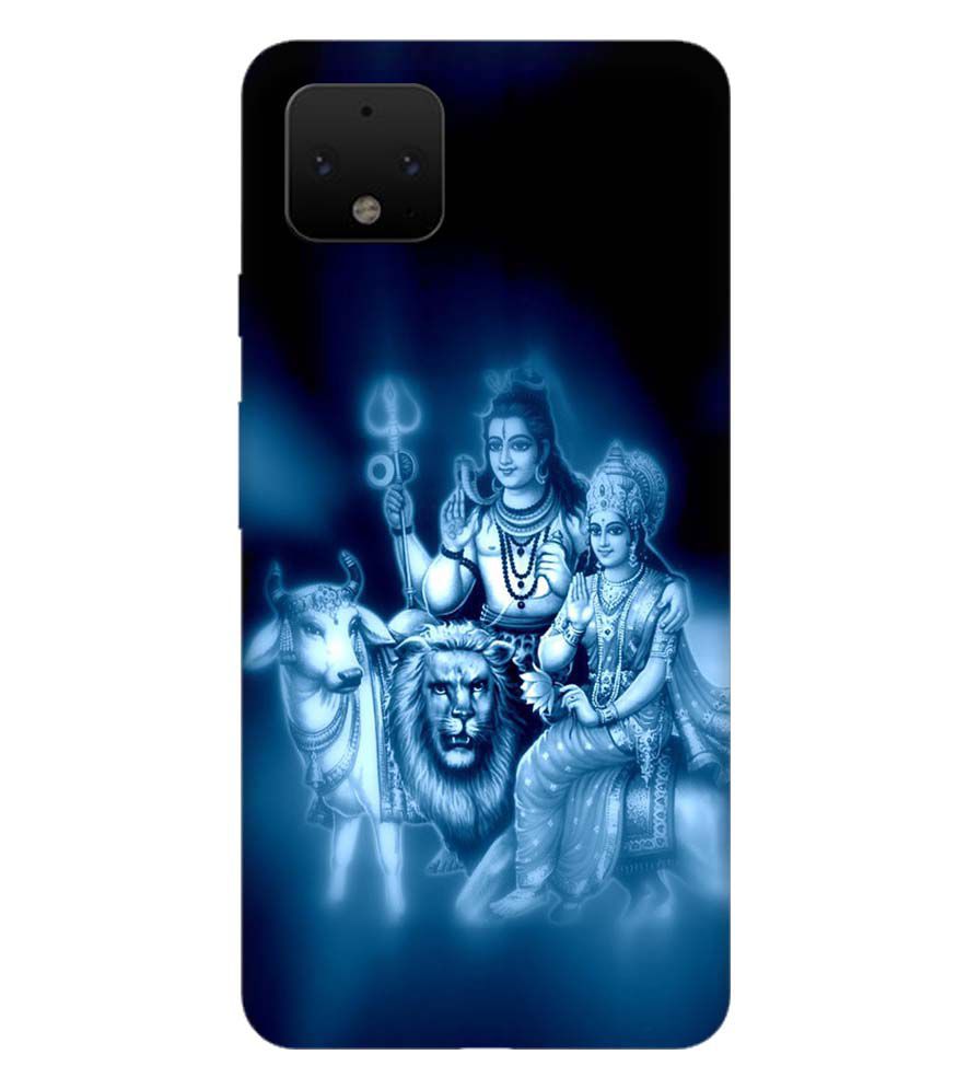 D1535-Shiv Parvati Back Cover for Google Pixel 4
