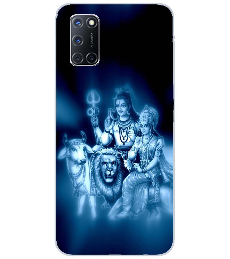 D1535-Shiv Parvati Back Cover for Oppo A72