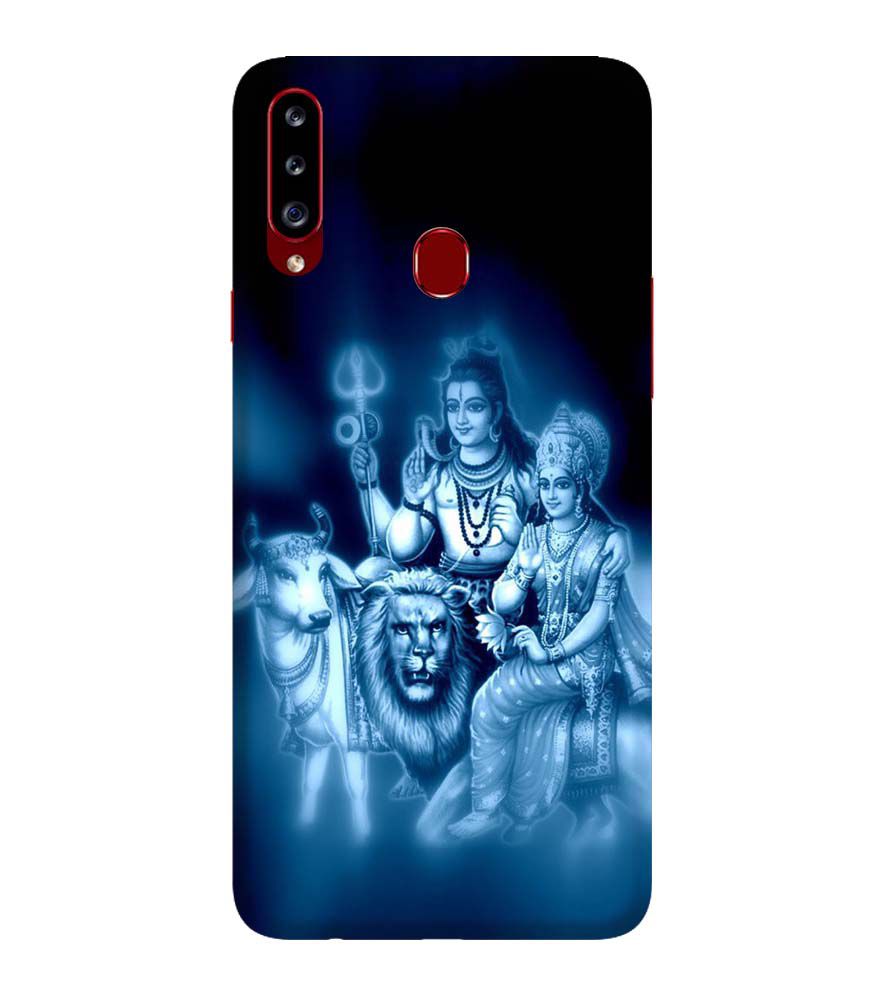 D1535-Shiv Parvati Back Cover for Samsung Galaxy A20s