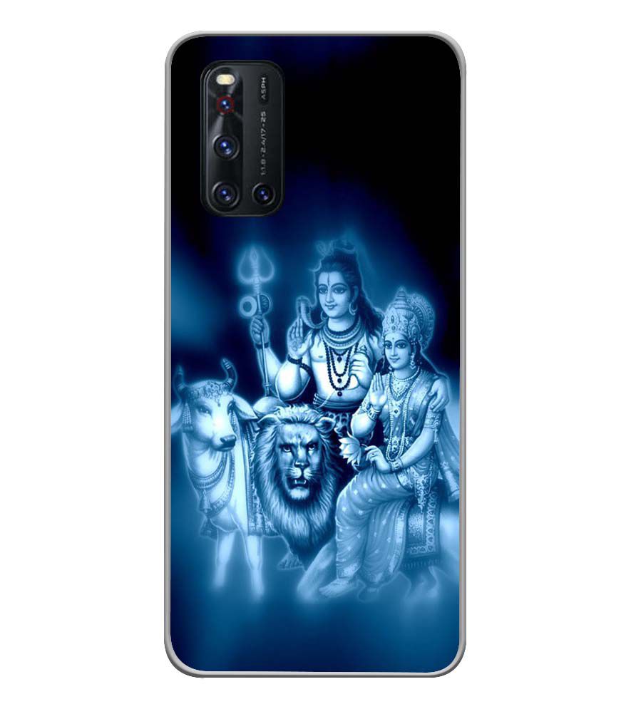 Vivo V19 Buy Printed Back Cover Online in India Shiv Parvati