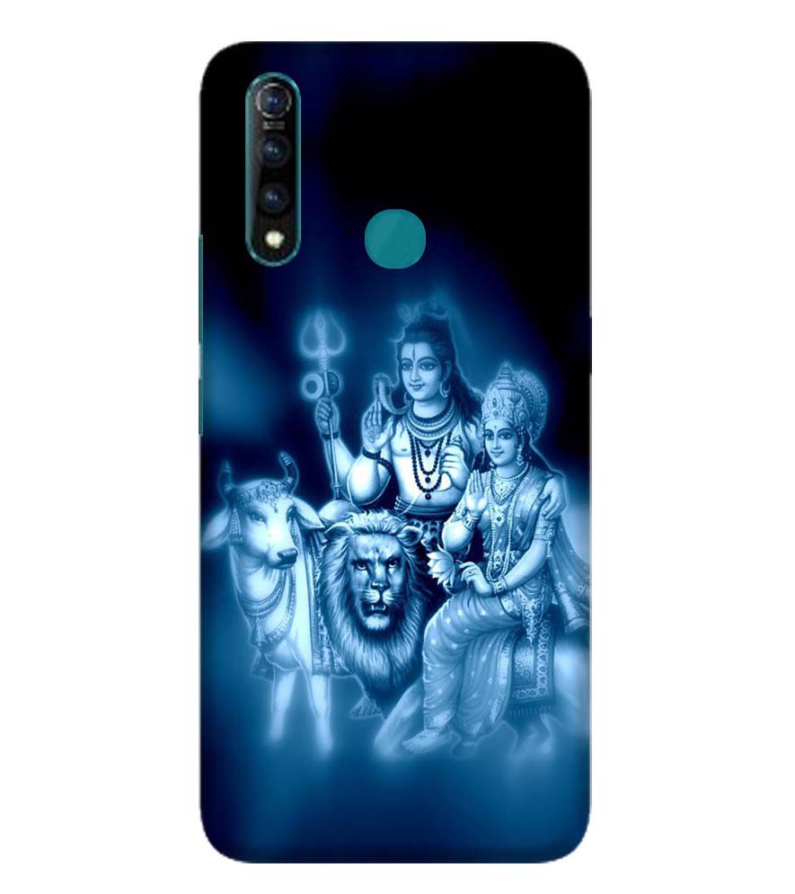 D1535-Shiv Parvati Back Cover for Vivo Z1 Pro