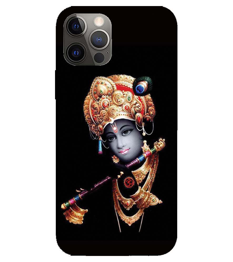 D1540-Beautiful Looking Lord Krishna Back Cover for Apple iPhone 12 Pro