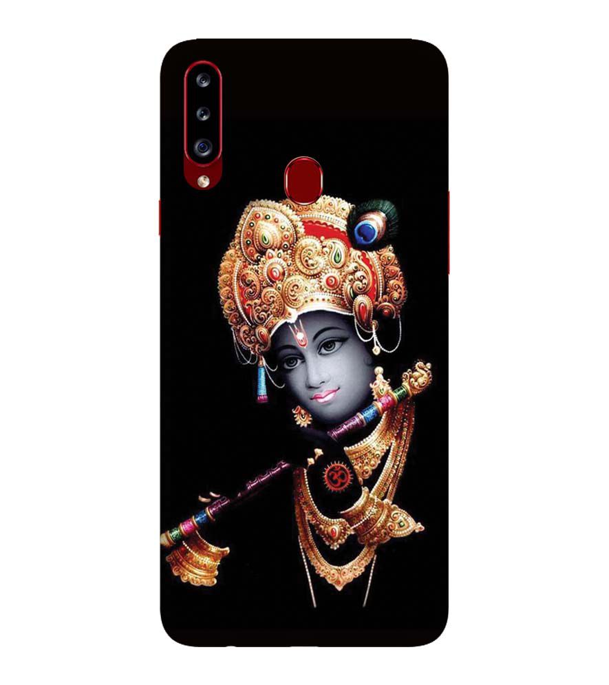 D1540-Beautiful Looking Lord Krishna Back Cover for Samsung Galaxy A20s