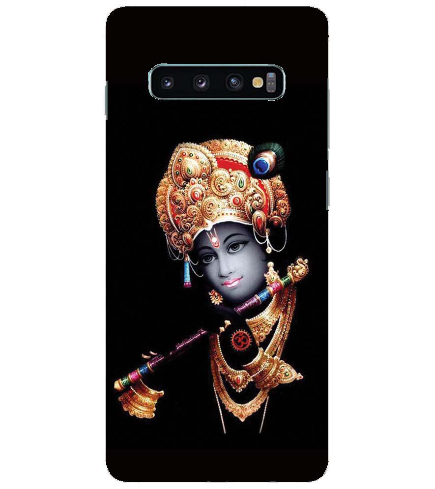 D1540-Beautiful Looking Lord Krishna Back Cover for Samsung Galaxy S10+ (Plus with 6.4 Inch Screen)