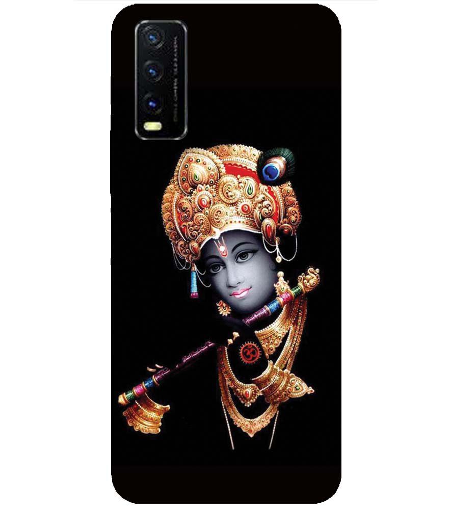 D1540-Beautiful Looking Lord Krishna Back Cover for vivo Y20s