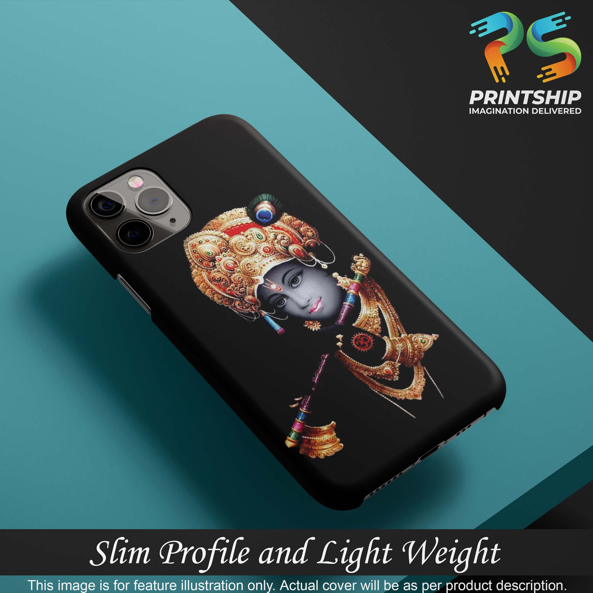D1540-Beautiful Looking Lord Krishna Back Cover for Motorola Moto E6s-Image4