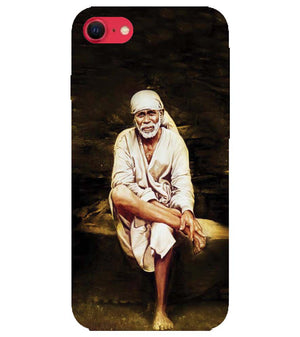 D1542-Sai Baba Sitting On Stone Back Cover for Apple iPhone SE (2020)