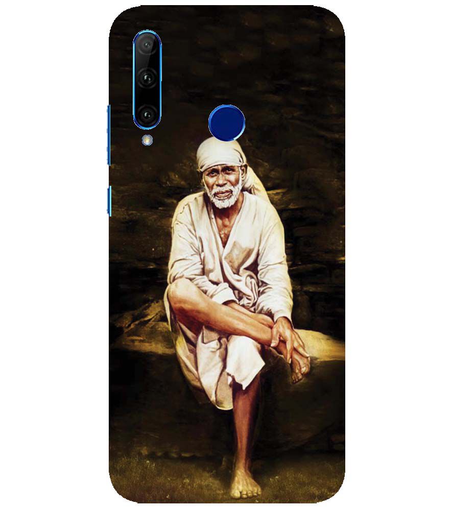 D1542-Sai Baba Sitting On Stone Back Cover for Huawei Honor 10i