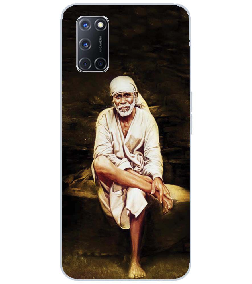 D1542-Sai Baba Sitting On Stone Back Cover for Oppo A72